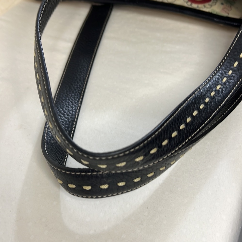 Brighton Natural Straw Tote with Black Leather Trim - Picture 7 of 16